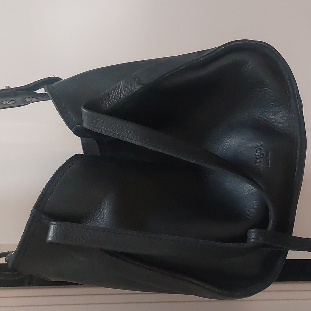 Margot black leather handbag
